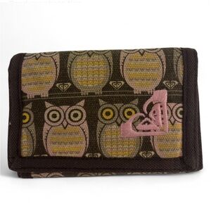 Roxy Y2K Brown And Pink Trifold Wallet